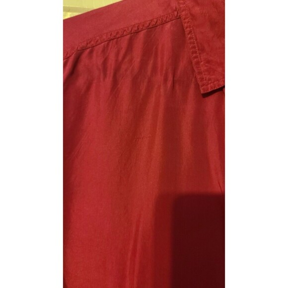 Diane Gilman Fuchsia Pink Silk Blouse Button up Medium - Picture 12 of 12